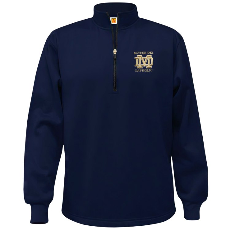 Picture of XL Perf Navy MD Fleece Quarter-Zip Sweatshirt